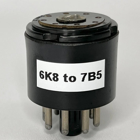Vintage JFD Sockette 20A Radio Tube Socket Adapter 6K8 Tube to 7B5 Tube