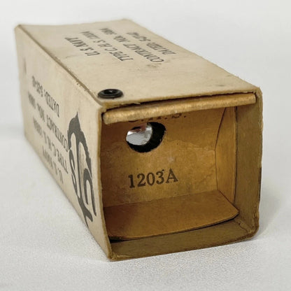 (1) Tested 1942 U.S. Navy Sylvania CHS 1203A Tube with Box 1203 A Loctal Tube