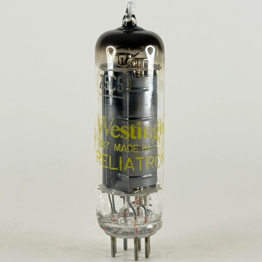 (1) Tested Strong Westinghouse 25C5 Tube Date Code 7R39 Beam Power Tube (b)