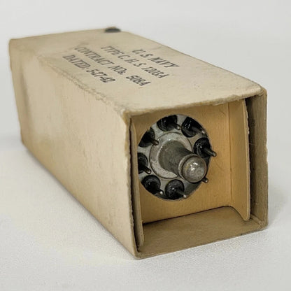 (1) Tested 1942 U.S. Navy Sylvania CHS 1203A Tube with Box 1203 A Loctal Tube