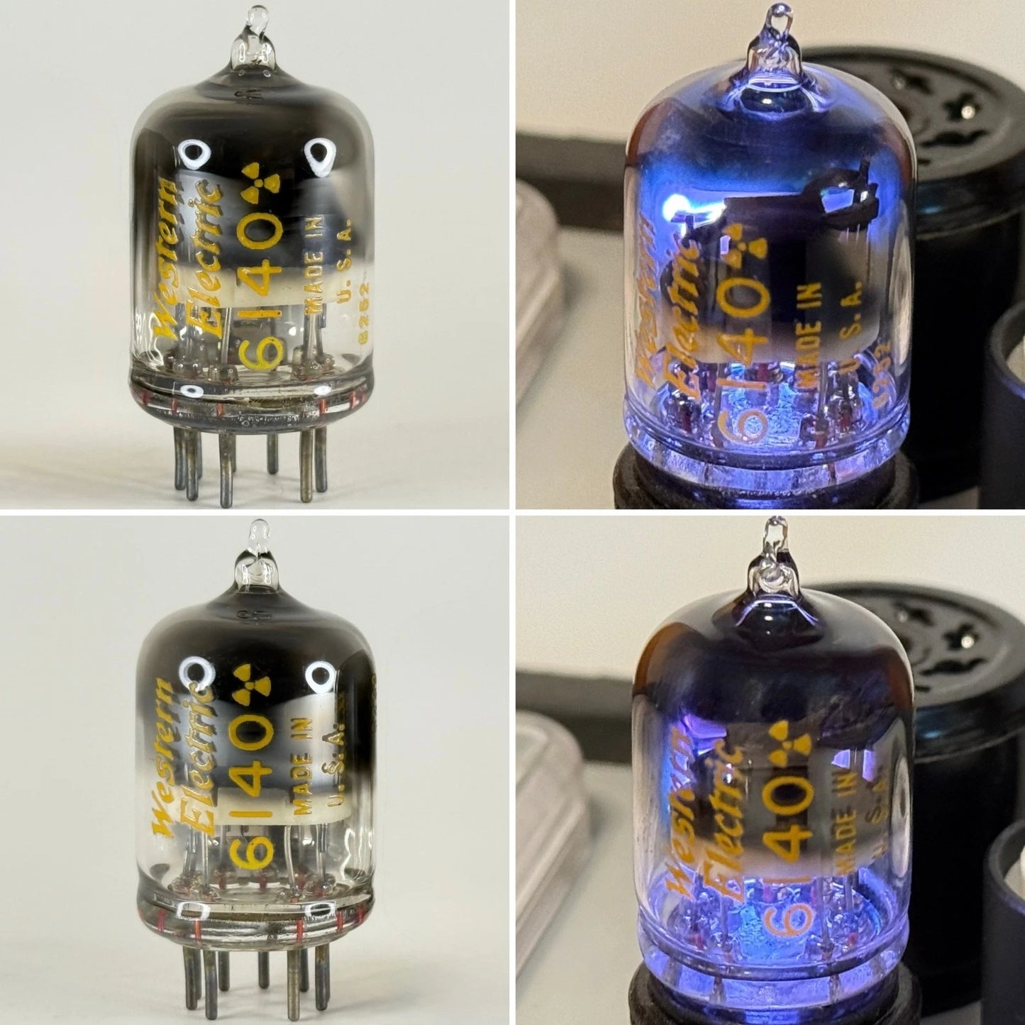 Tested Pair of 1962 Western Electric 6140 Tubes Cold Cathode Codes 6239 6252