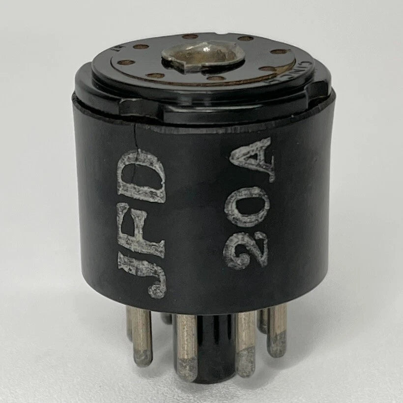 Vintage JFD Sockette 20A Radio Tube Socket Adapter 6K8 Tube to 7B5 Tube