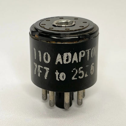 Vintage Adaptol 110 Tube Socket Adapter Used To Replace 7F7 Tube with 25Z6 Tube