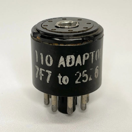 Vintage Adaptol 110 Tube Socket Adapter Used To Replace 7F7 Tube with 25Z6 Tube