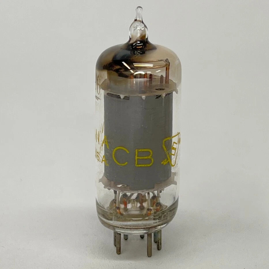 (1) Tested 1956 Sylvania 3BY6 Tube with Box Code CB Pentagrid Amplifier Tube (d)