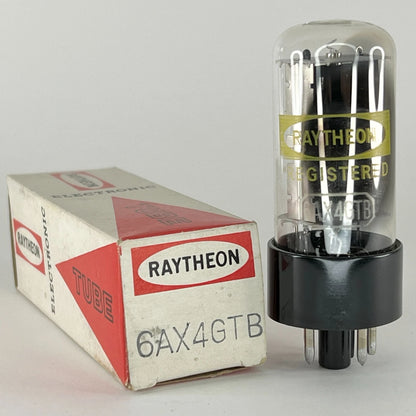 (1) Tested Raytheon 6AX4GTB Tube & Box Date Code J-22 Japan 6AX4 GTB Rectifier