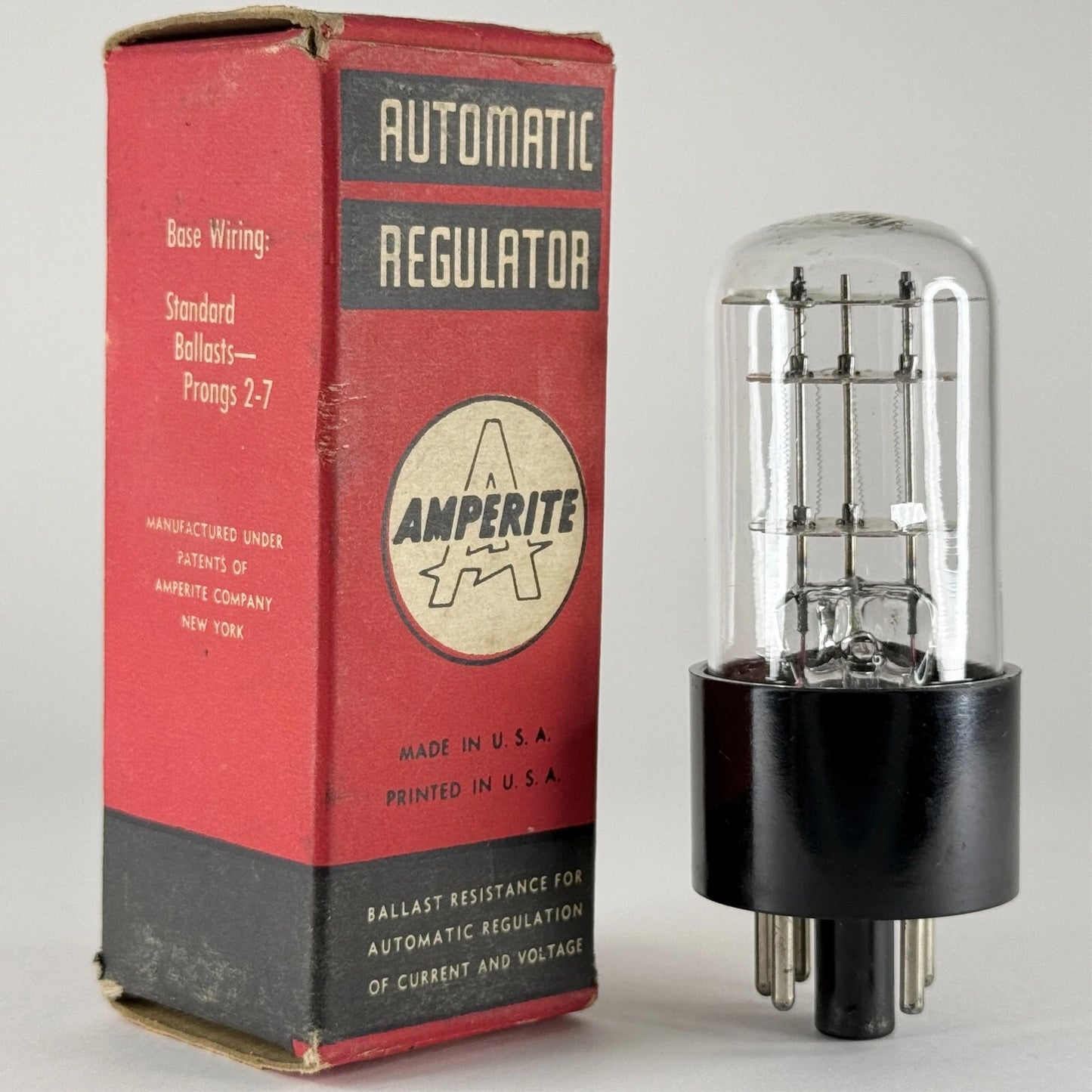 (1) Tested Amperite 7H-4 Ballast Tube with Box Amperite Current Regulator 7H-4