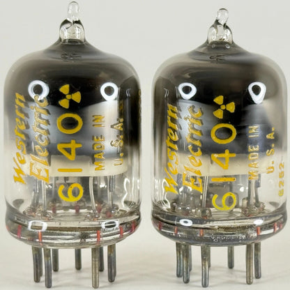 Tested Pair of 1962 Western Electric 6140 Tubes Cold Cathode Codes 6239 6252