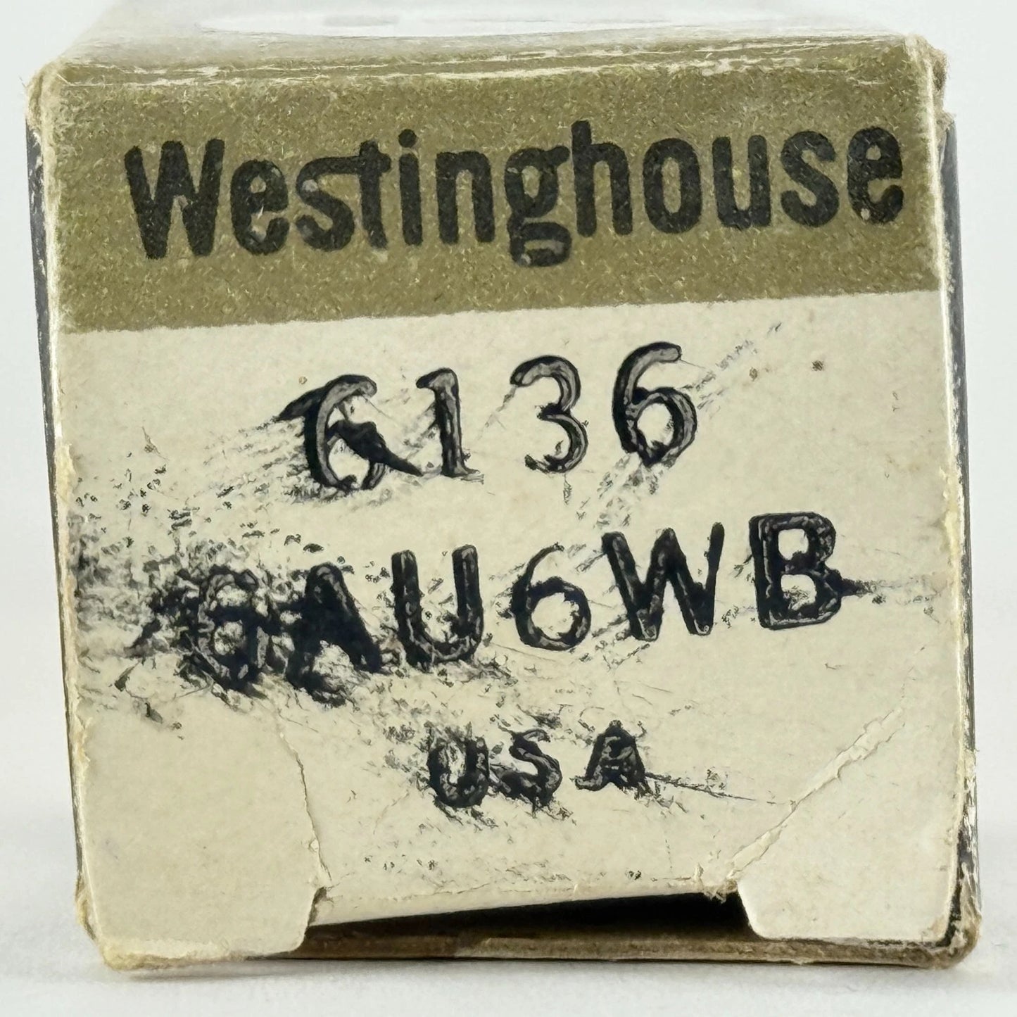 (1) Tested Westinghouse 6136 6AU6WB Tube with Box Code 552 6AU6 Pentode Tube