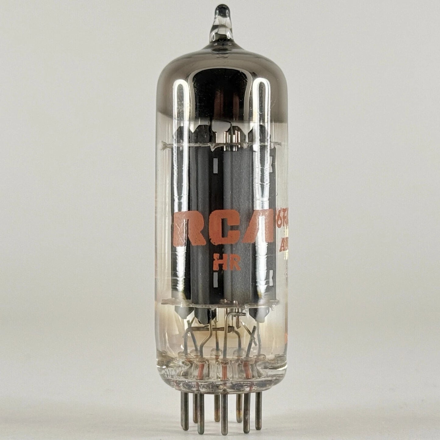(1) Tested Balanced RCA 6FQ7/6CG7 Tube Gray Plates Code HR ANR 6FQ7 6CG7 Tube