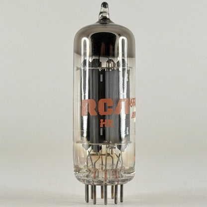 (1) Tested Balanced RCA 6FQ7/6CG7 Tube Gray Plates Code HR ANR 6FQ7 6CG7 Tube