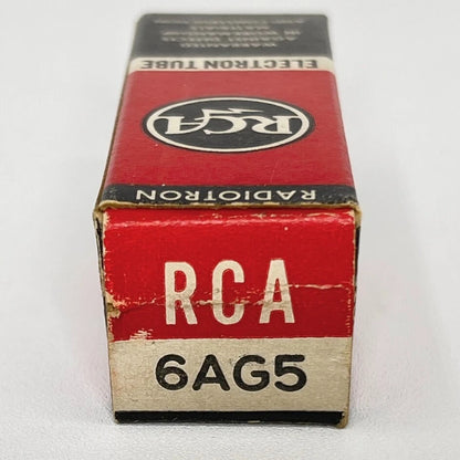(1) Tested RCA 6AG5 Tube with Box Date Code KH RCA Sharp Cutoff Pentode Tube