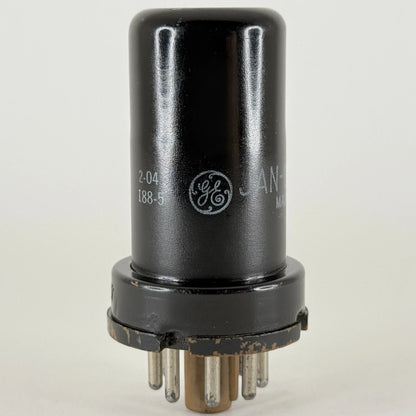 (1) Tested 1952 GE JAN CG 6SA7 Tube Code 2-04 JAN-CG-6SA7Y Pentagrid Converter