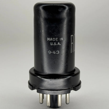 (1) Tested RCA 12SJ7 Tube Date Code 9-43 RCA Sharp Pentode Vacuum Tube