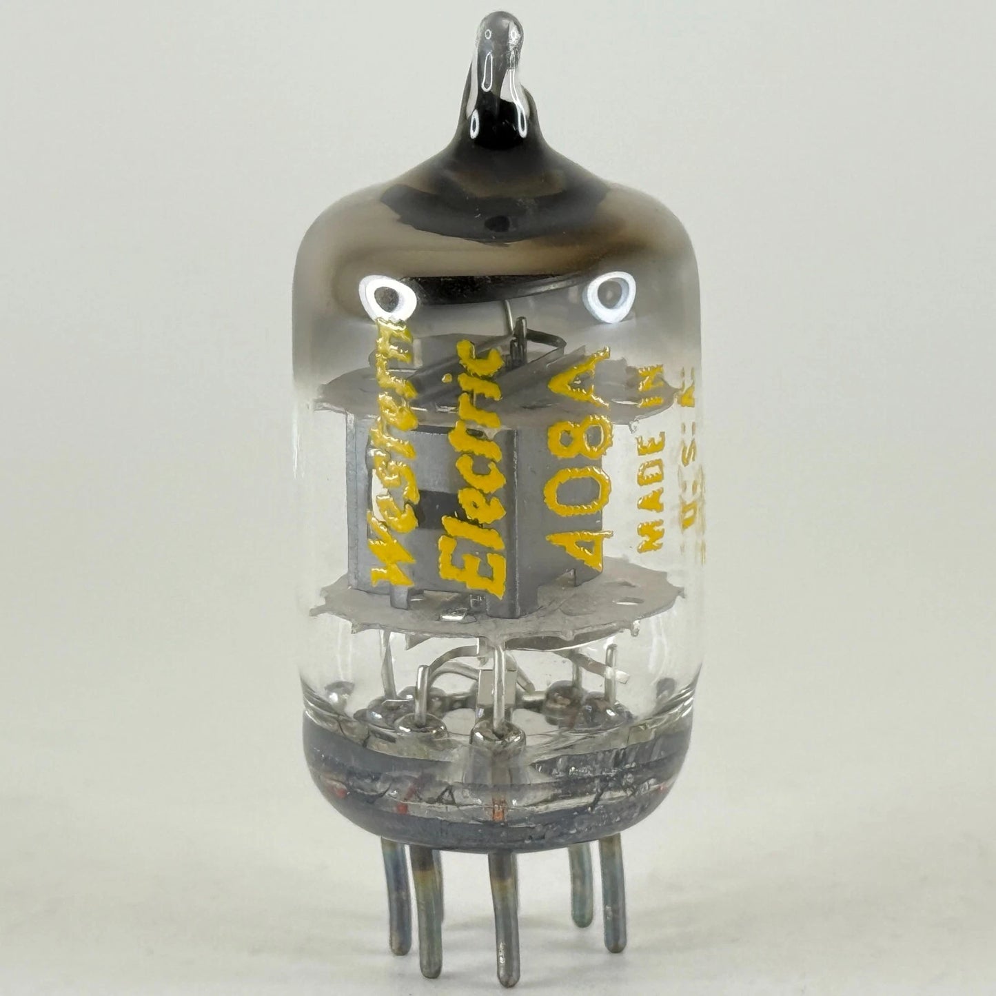 (1) Tested 1976 Western Electric 408A Tube with Box O Ring Halo Getter Code 7613