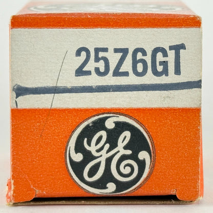 (1) Tested Balanced GE 25Z6GT Tube Red Letter with Box Code 62-26 25Z6 GT Tube