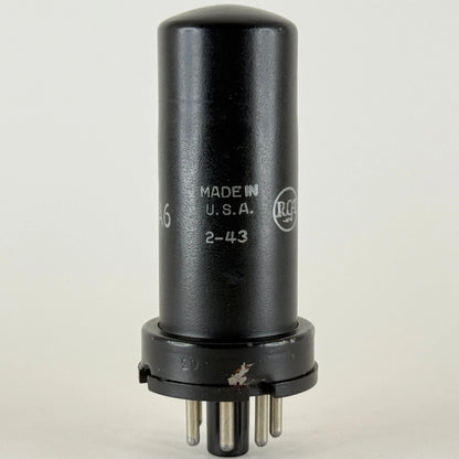 (1) Tested Strong RCA JAN CRC 12A6 Tube Date Code 2-43 RCA 12A6 Tube Mil Spec