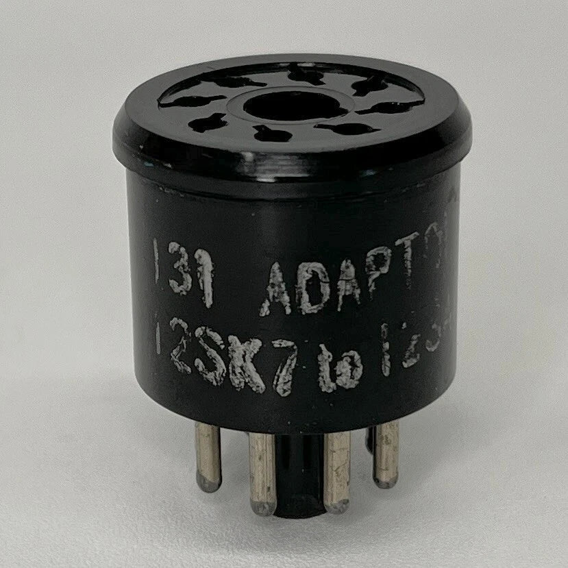 Vintage Adaptol No. 131 Tube Socket Adapter Convert 12SK7 Tube to 12SA7 Tube (d)