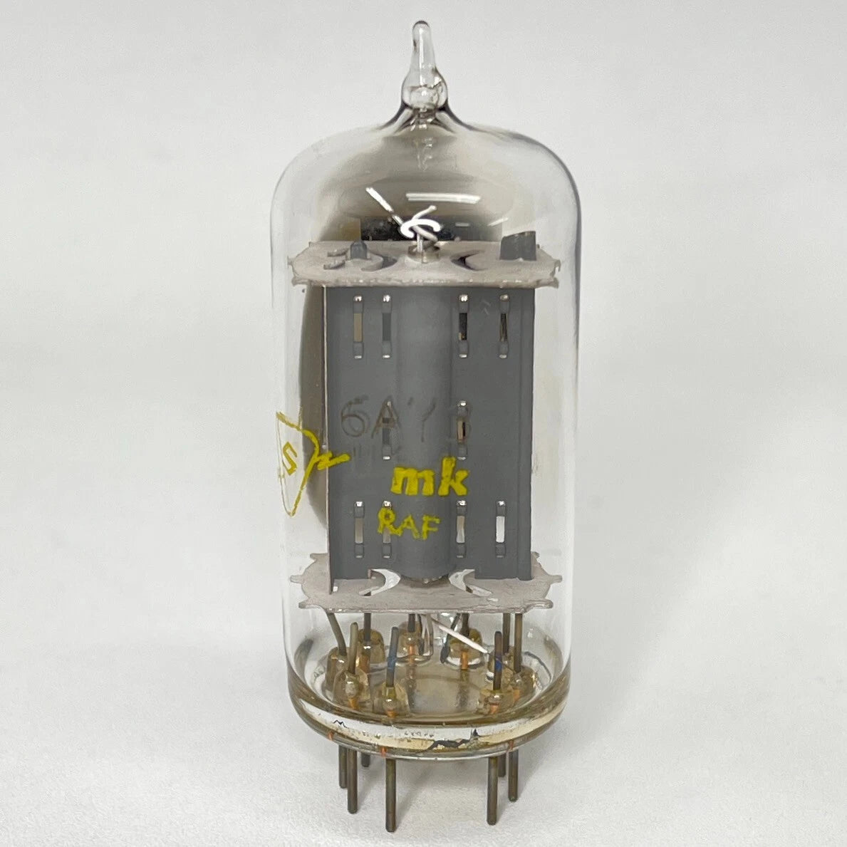 (1) Tested Sylvania 6AY3 Tube with Box Date Code mk RAF Half Wave Rectifier