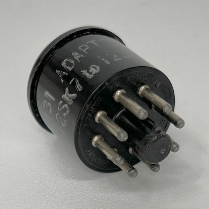 Vintage Adaptol No. 131 Tube Socket Adapter Convert 12SK7 Tube to 12SA7 Tube (d)