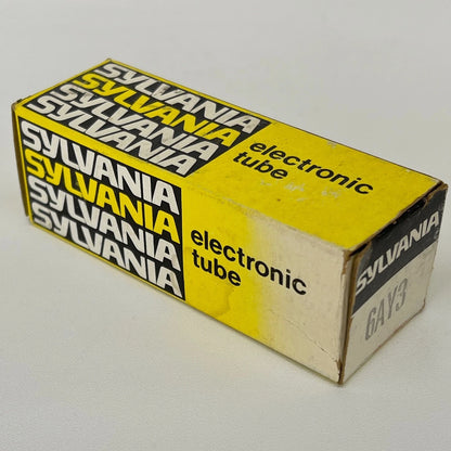 (1) Tested Sylvania 6AY3 Tube with Box Date Code mk RAF Half Wave Rectifier