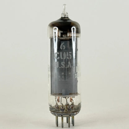 (1) Tested GE 6CU5 & Box Date Code EH Gray Plate General Electric Power Pentode