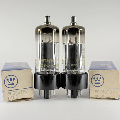 Matched Westinghouse 6BQ6GTB/6CU6 Tubes with Boxes Date Code 70-48 6CU6 6BQ6 GTB