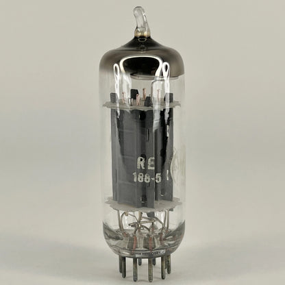 (1) Tested GE 12BH7A Tube with Box Date Code RE Gray Plates Halo Getter 12BH7 A
