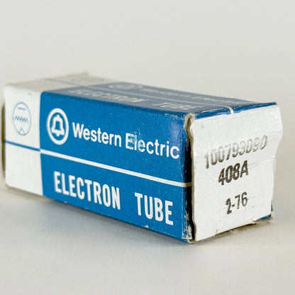 (1) Tested 1976 Western Electric 408A Tube with Box O Ring Halo Getter Code 7613