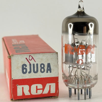 (1) Tested RCA 6JU8A Tube with Box Date Code HD 6JU8 A Quadruple Diode Tube (a)