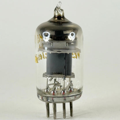 (1) Tested Western Electric JW 6AK5 Tube Black Plate Square Angled D Getter