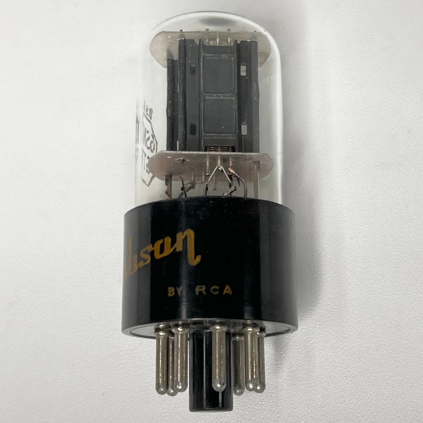 (1) Tested 1960 Gibson by RCA 6SN7GTB Tube Black Plates Code 60-22 RCA 6SN7GT