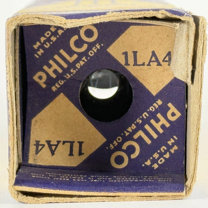 (1) Tested Philco 1LA4 Tube with Box Date Code U1 Power Pentode Loktal Loctal