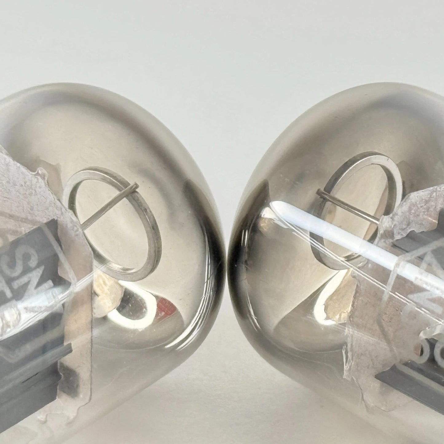 Matched Pair Lafayette Japan 6SN7GTB Tubes Tall Bottles Halo Getters 6SN7GT