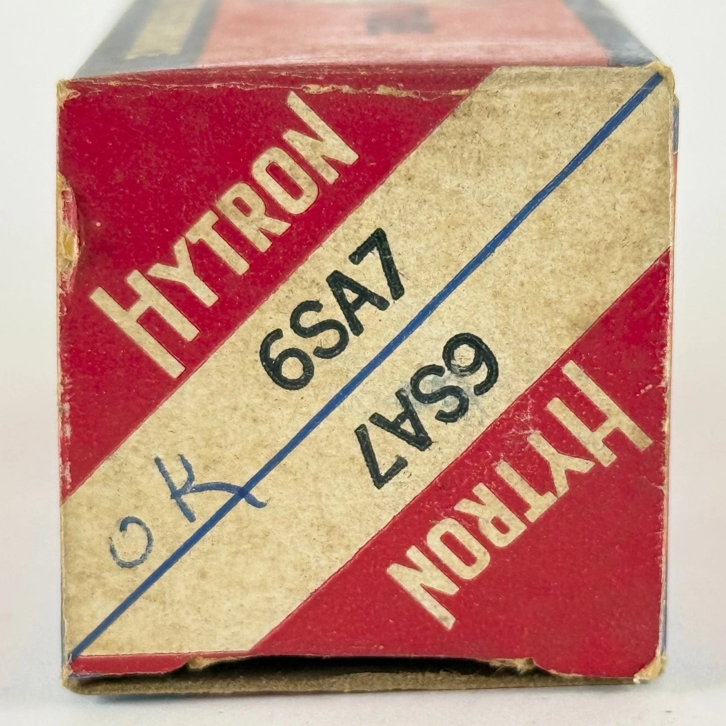 (1) Tested Very Strong CBS Hytron 6SA7 Tube with Box Date Code 5263 Pentagrid