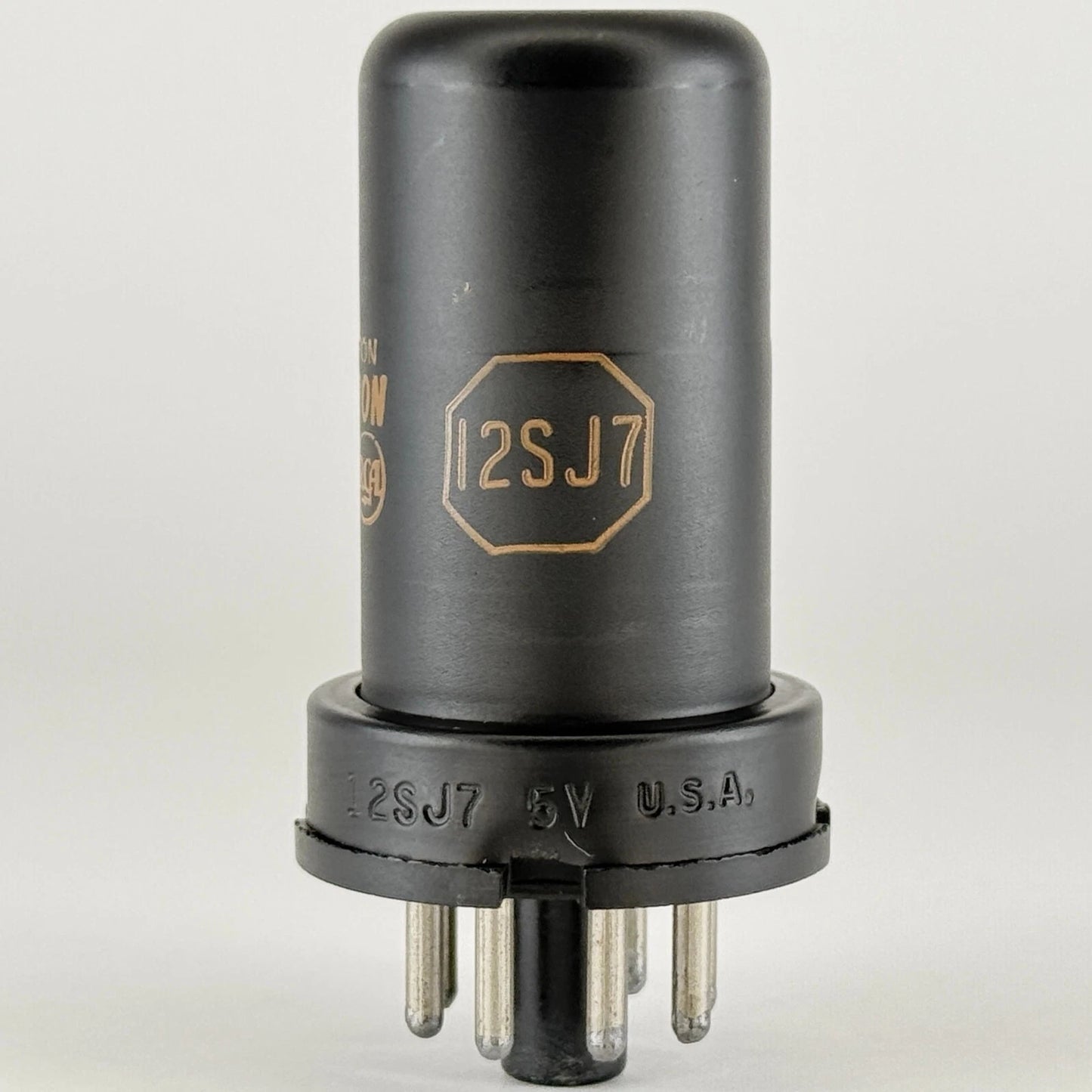 (1) Tested RCA 12SJ7 Tube with Box Date Code MC RCA Sharp Pentode Vacuum Tube