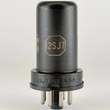 (1) Tested RCA 12SJ7 Tube with Box Date Code MC RCA Sharp Pentode Vacuum Tube