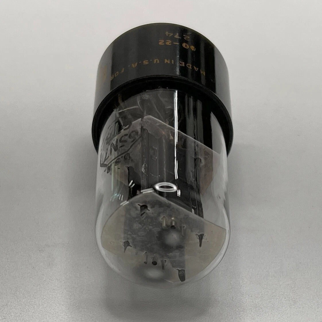(1) Tested 1960 Gibson by RCA 6SN7GTB Tube Black Plates Code 60-22 RCA 6SN7GT