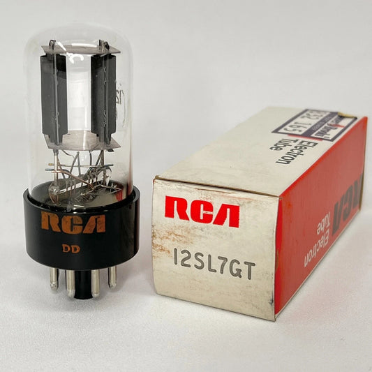 (1) Tested Balanced RCA 12SL7GT Tube Black Plates DD Cleaver Brooks 12SL7 GT (d)