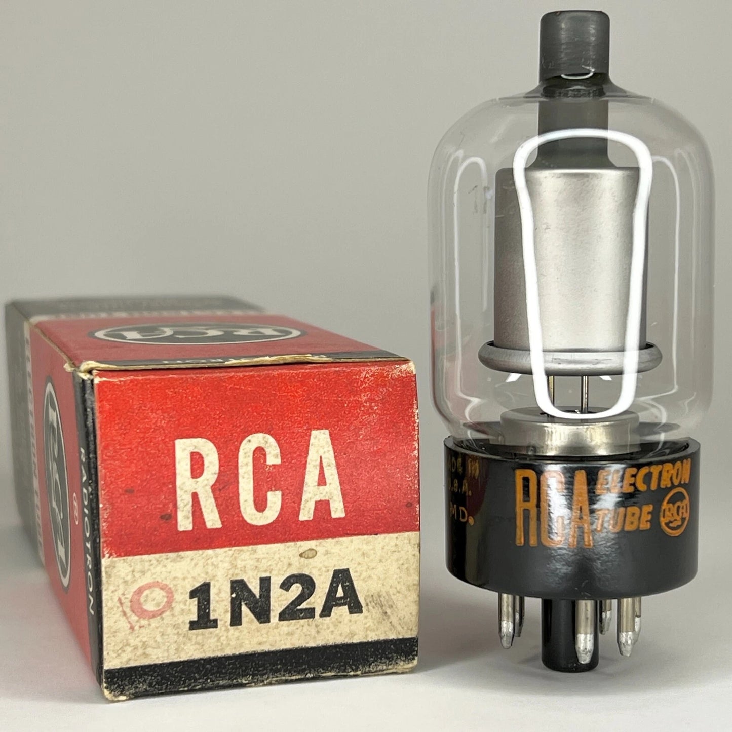 (1) Tested RCA 1N2A Tube with Box Date Code MD RCA 1N2 A Rectifier Vacuum Tube
