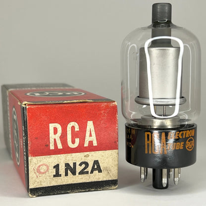 (1) Tested RCA 1N2A Tube with Box Date Code MD RCA 1N2 A Rectifier Vacuum Tube