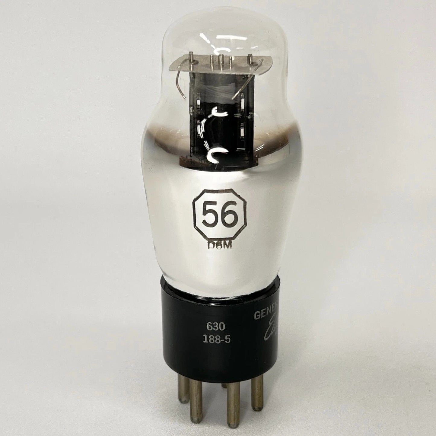 (1) Tested Very Strong GE Type 56 Tube Date Code 630 General Electric 56 Tube