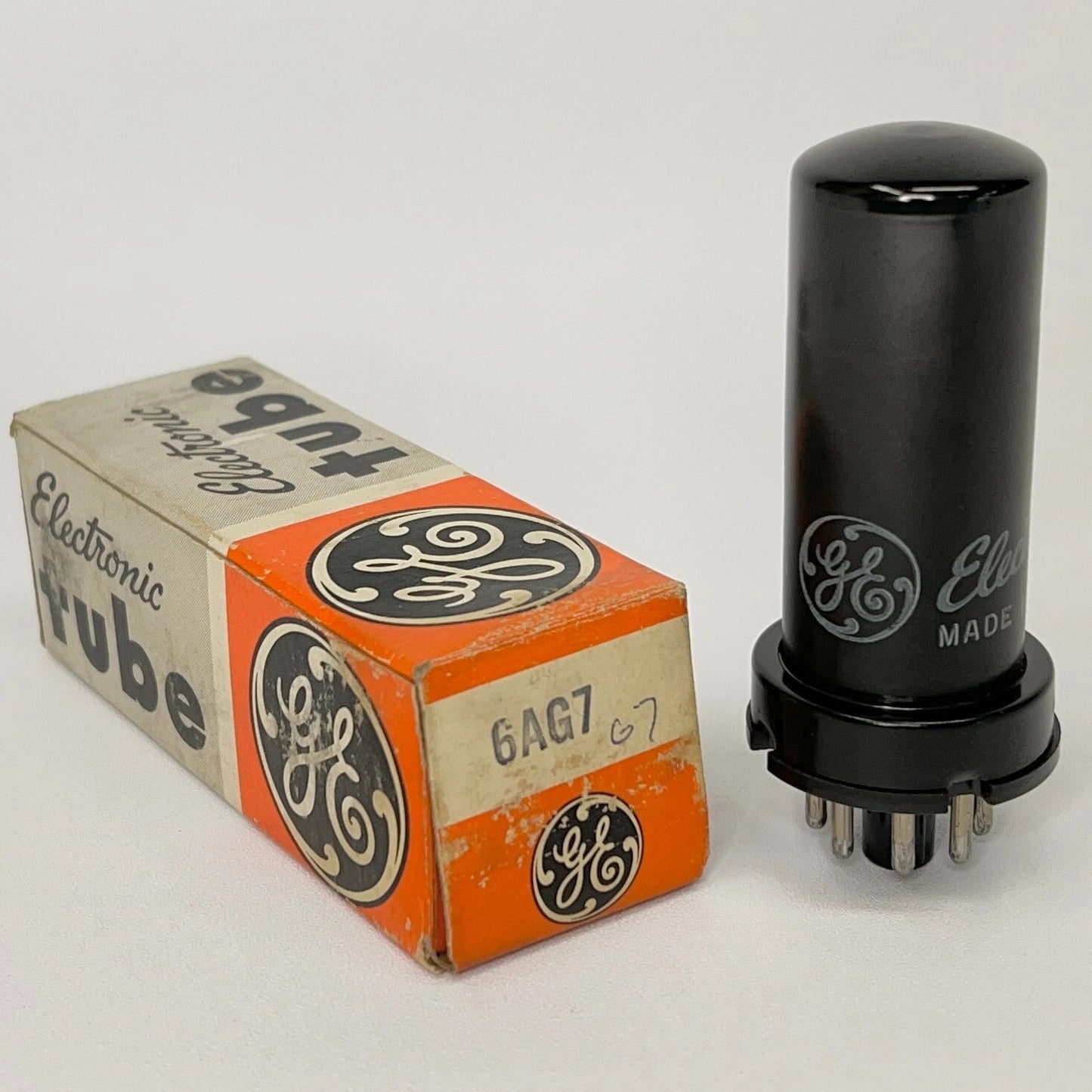 (1) Tested Strong GE 6AG7 Tube with Box Date Code EW General Electric 6AG7