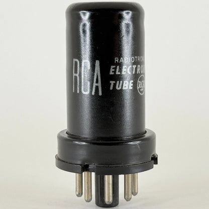 (1) Tested RCA 6C5 Tube Date Code 817 Medium Mu Triode Black Metal Tube