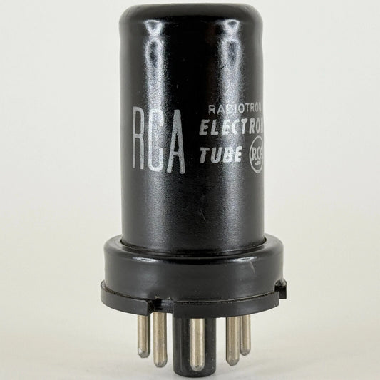 (1) Tested RCA 6C5 Tube Date Code 817 Medium Mu Triode Black Metal Tube