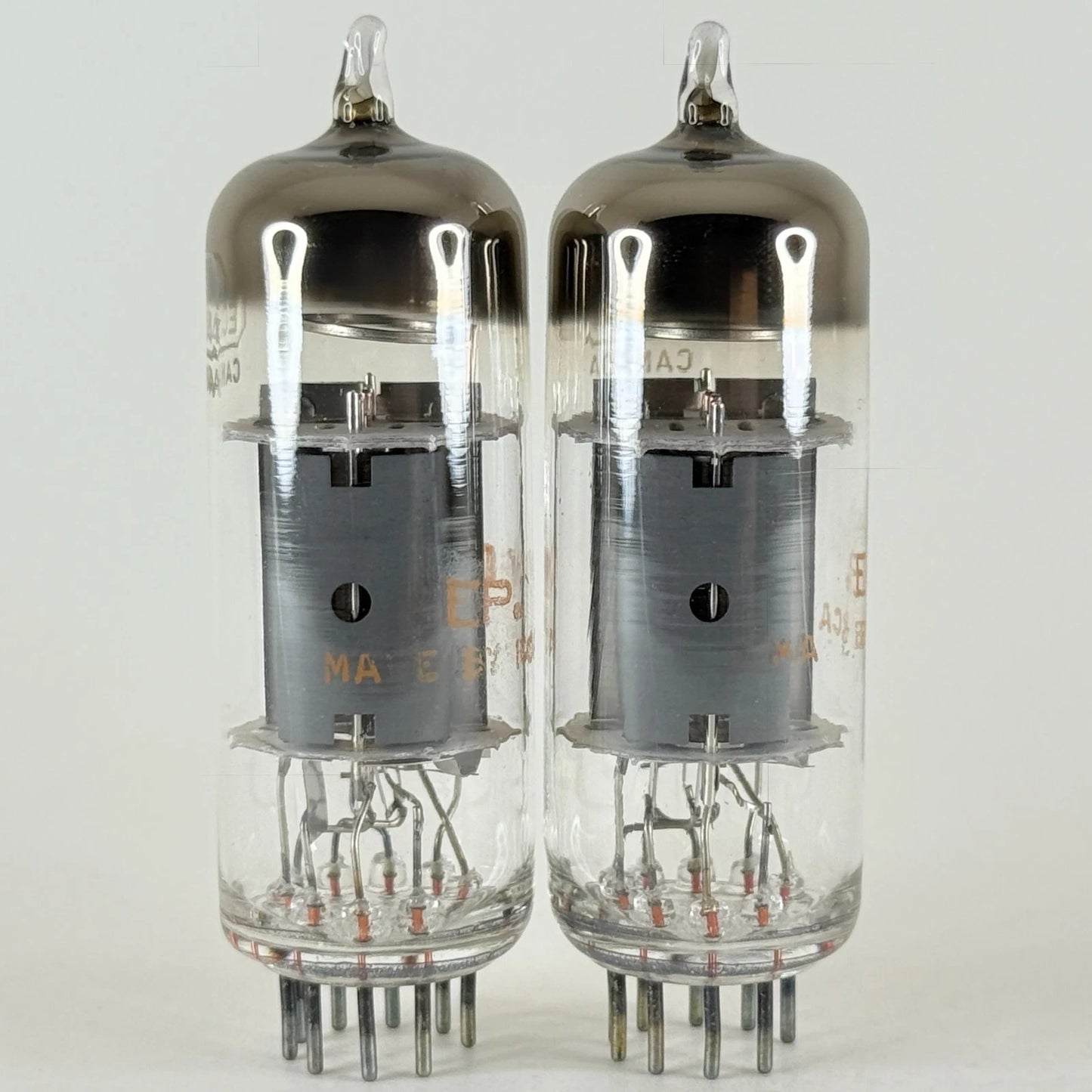 Tested Matched Pair RCA 6DX8/ECL84 Tubes with Boxes Codes EP 6DX8 Tubes ECL84