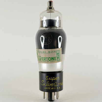 (1) Tested Silvertone 6U7G Tube Red Tip Date Code B8 Pentode 6U7 G Tube