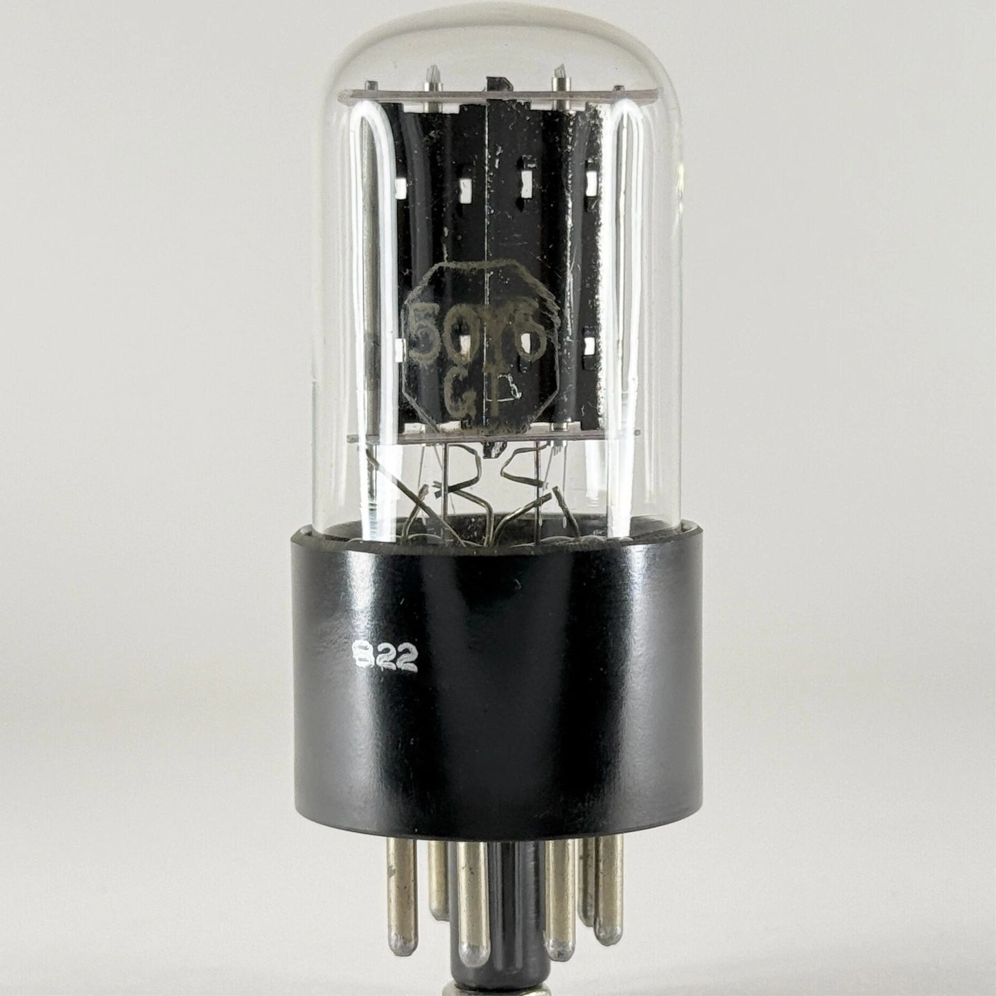 (1) Tested Cunningham 50Y6GT Tube Date Code 822 50Y6 GT Rectifier Doubler Tube