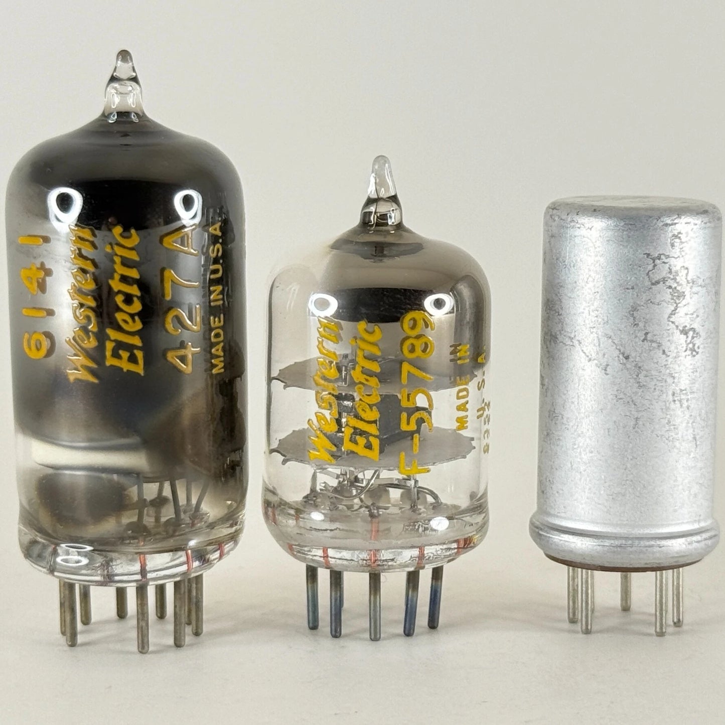 Lot of (3) Untested Western Electric Tubes 6141/427A F-55789 HIN KS-21081 (2D21)