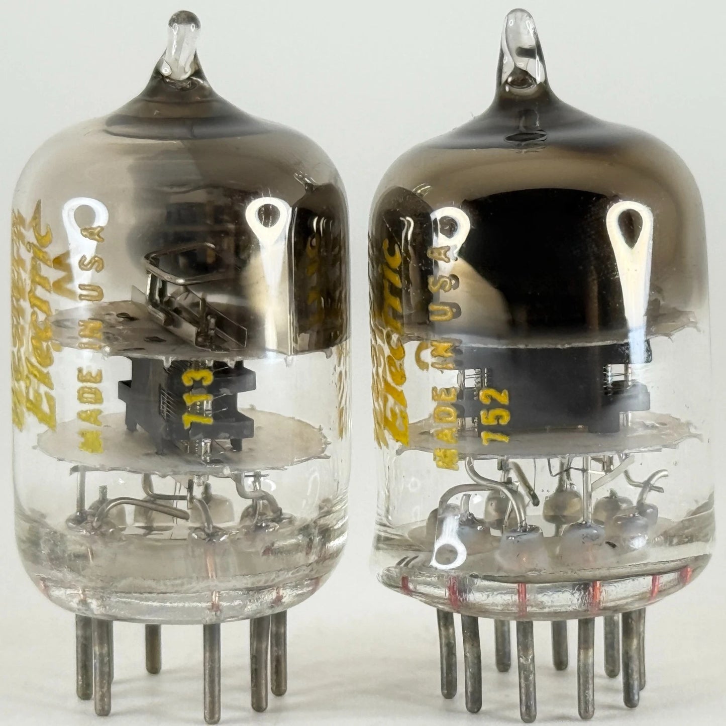 Tested Matched Balanced Pair 1947 Western Electric JW 5847 Tubes Codes 713 & 752